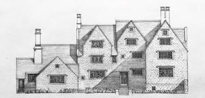 A Line Drawing of Melksham Court