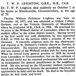 Leighton obituary