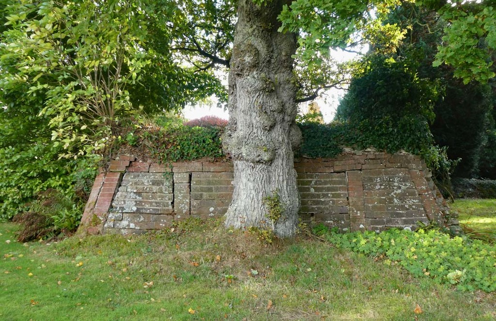 Photograph of an old brick base at Lanterns