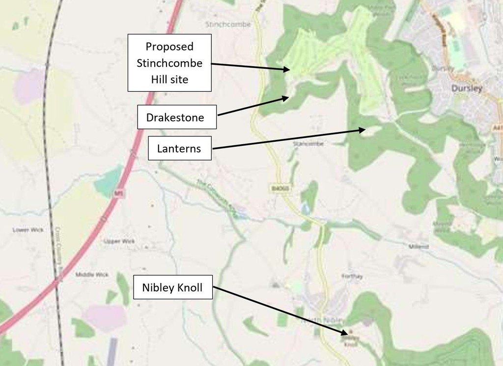 Map showing locations mentioned in the article